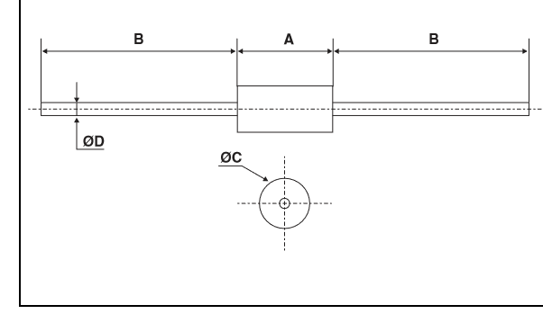 1.5KE100A DO-201 axial package mechanical dimensions drawing