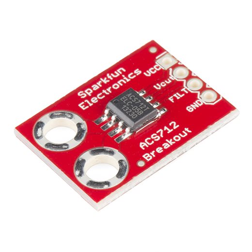 An ACS712 Hall-effect current sensor module