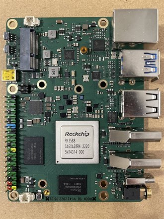 An RK3588 single board computer with the NPU built into the SoC
