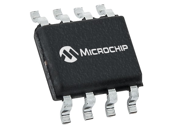 A Microchip secure authentication IC in an SOIC-8 package