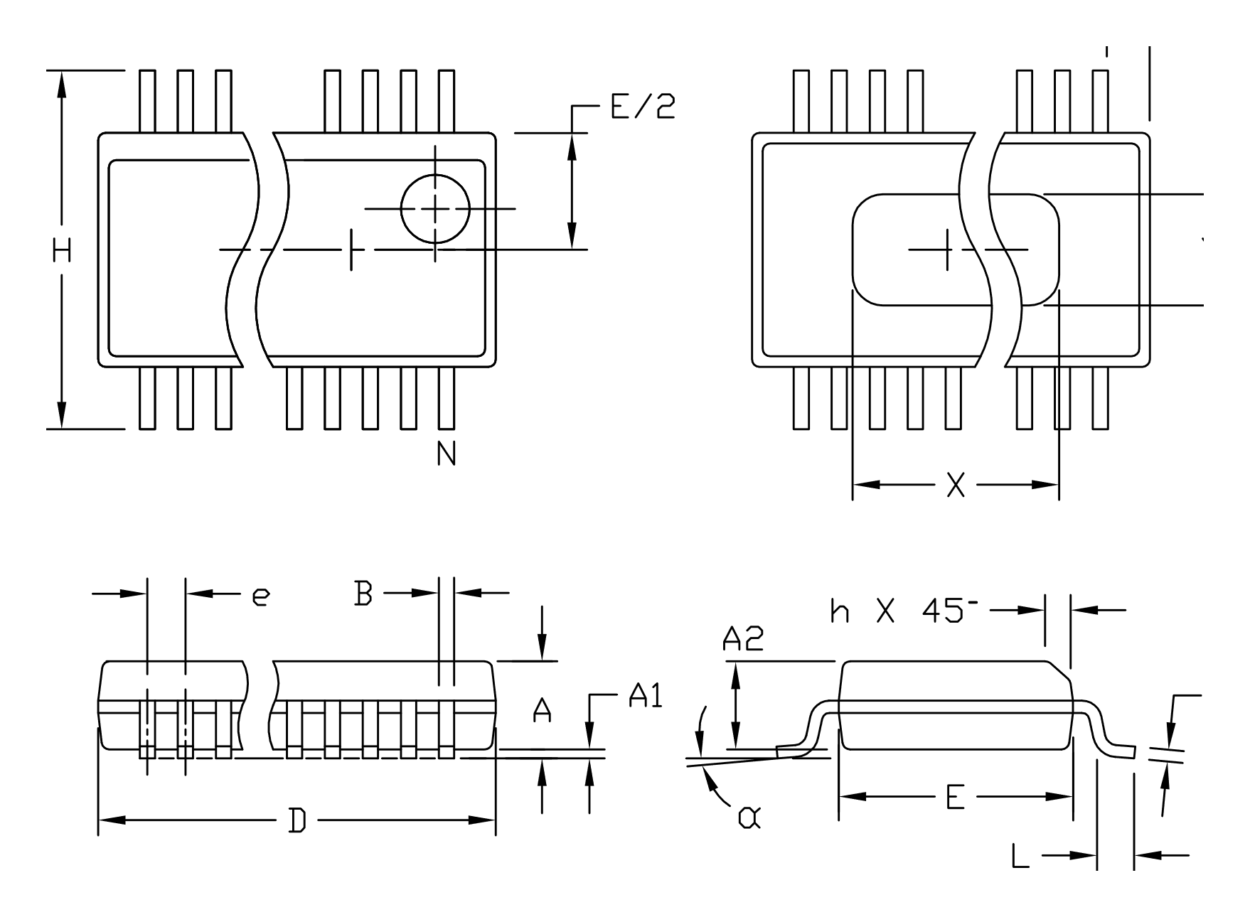 MAX5183BEEI+ 28-Pin QSOP Gehäuseumriss 21-0055