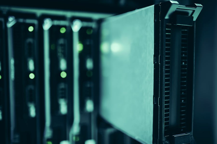 Enterprise-Netzwerk und Server-Racks