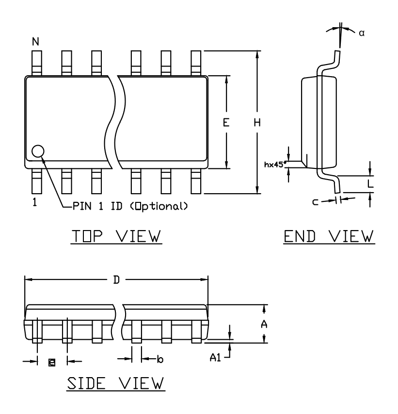 DS1232LPS-2 8 引脚 SOIC 封装外形图