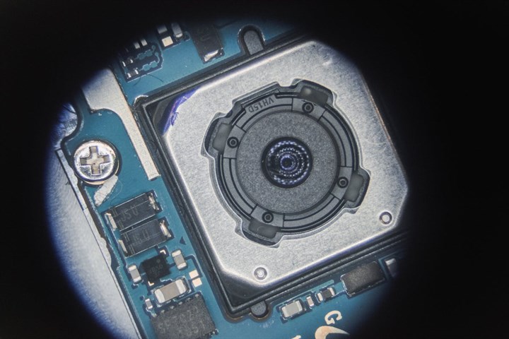 A camera module and image sensor on a circuit board