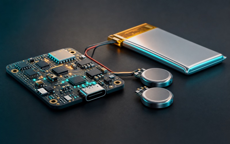 Fitting a Battery Device With Charging and Cell Parts