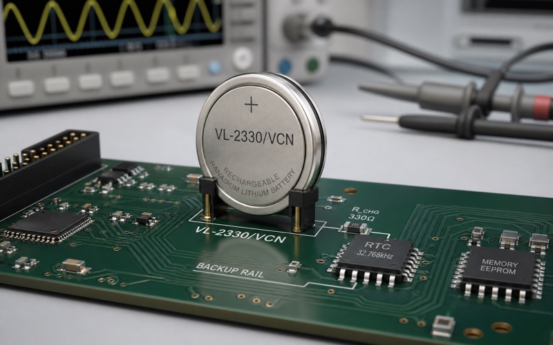 Panasonic VL-2330/VCN Rechargeable Vanadium Lithium Coin Cell